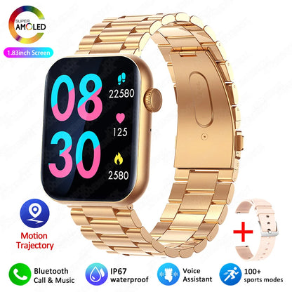 2025 New For XIAOMI Smart Watch Full Touch Screen Bluetooth Call Heart Rate Waterproof Watches Sports Bracelet Smartwatch Women