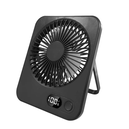 Desk Fan Portable Desktop Fan Mini USB Rechargeable Fans 5 Speed Adjustable 180° Foldable Portable Small Silent Fan for Office