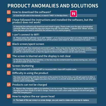 Ear Cleaner with Camera Set Ear Sticks Otoscope USB C Charging Endoscope Wax Removal Tool Earpick MIni Camera Ear Cleaning Set