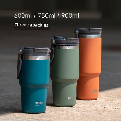 Taishuo New Product Satchel Ice Cream Cup Car Coffee Cup Stainless Steel Large Capacity Insulation Sports Kettle Export