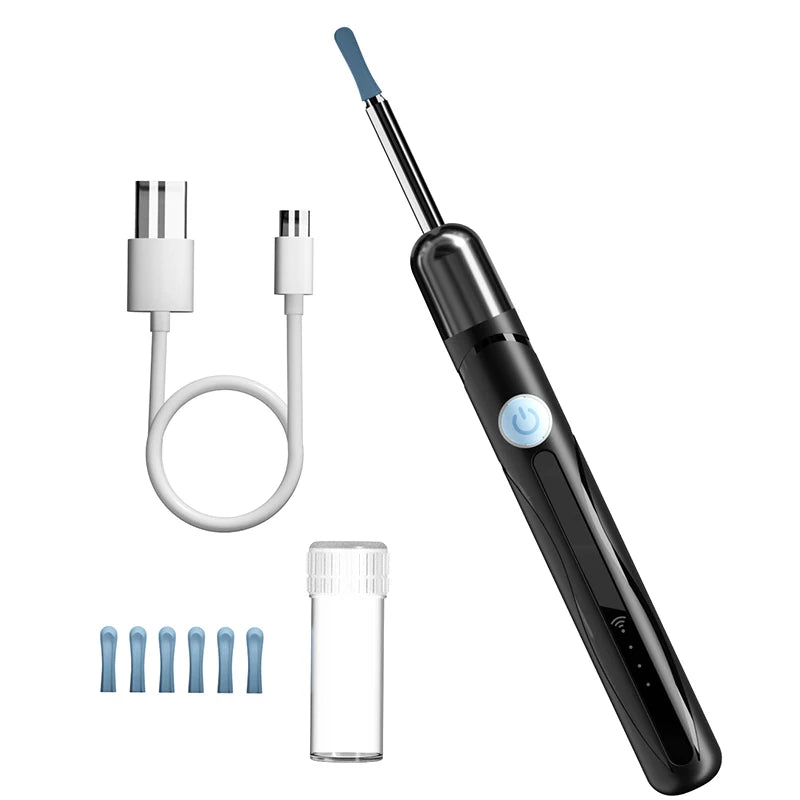 Visual Ear Cleaner Camera WIFI Ear Pick Waterproof 6LEDs Ear Sticks HD1080P 4.2MM Digital Ear Wax Removal Kits Ear Spoons Case