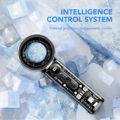 2025 Portable Handheld Fan - 100-Speed Turbo Cooling, 3000mAh Rechargeable, High Wind Outdoor Mini Fan with Adjustable Airflow