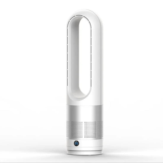 2024 Air Purification Circulation Bladeless Fan Ultra-Quiet Dormitory Desk Floor Electric Fan Tower Bladeless Room