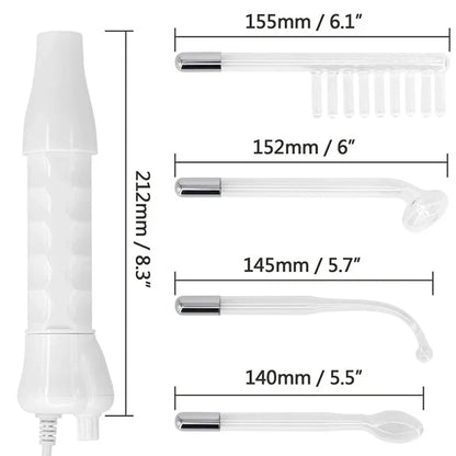 Portable High Frequency Facial Machine Wand Handheld Electric Face Skin Beauty Tools Acne Treatment Device
