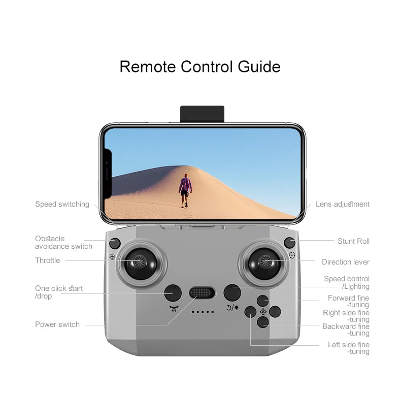 2025 NEW D16 Mini Drone 8K WIFI GPS Professional HD Aerial Photography Remote Control Aircraft HD Dual Camera Quadcopter Toy UAV