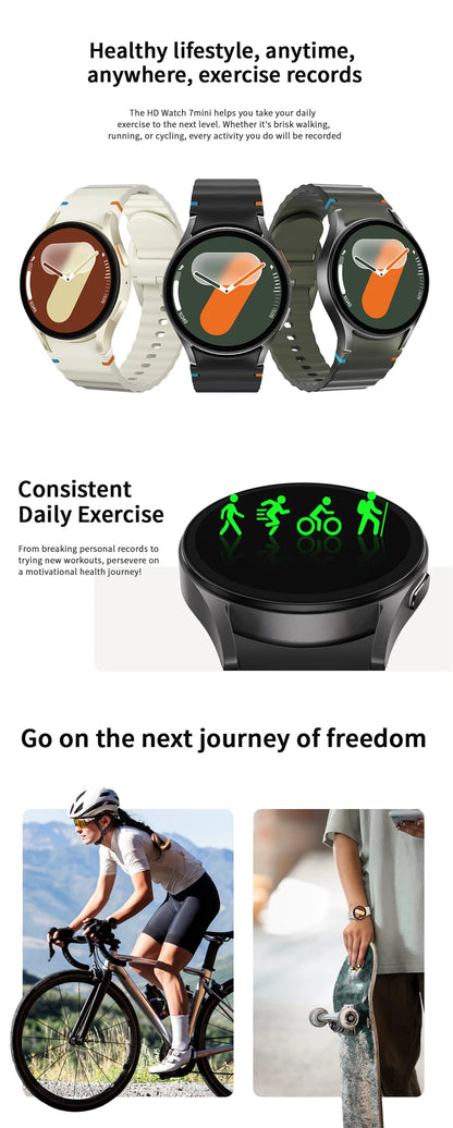 Watch 7 Upgrade GPS Smart Watch Men Women AMOLED HD Screen Compass Heart Rate Fitness Sport Waterproof Bluetooth Call Smartwatch