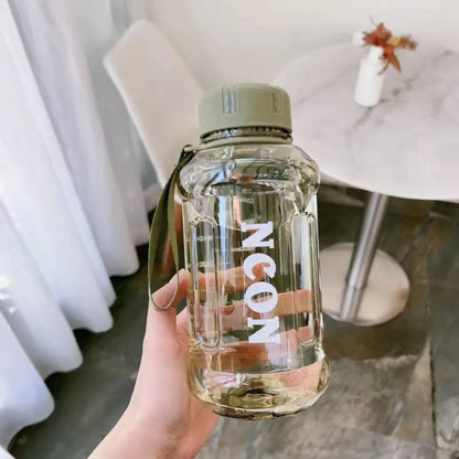 850/1100/1300ml Clear Water Bottle Portable Leakproof Large Capacity Travel Kettle Lightweight Water Jugs