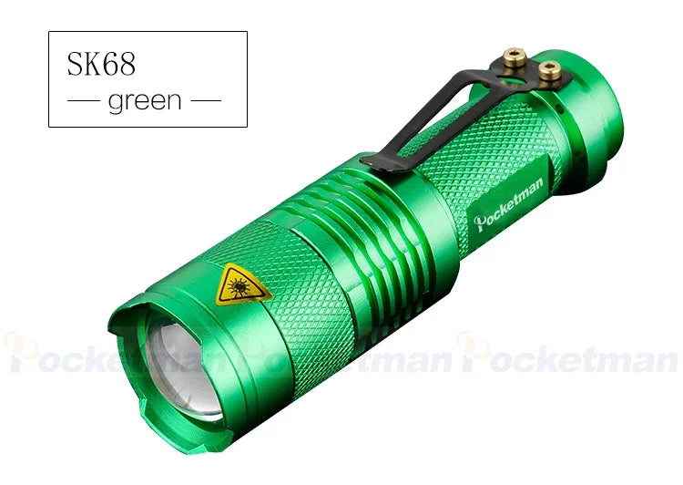 Portable Mini Q5 LED Flashlight Tactical Lamp LED Flashlight Adjustable Focus Zoomable Light for  Hiking Camping Power Outage