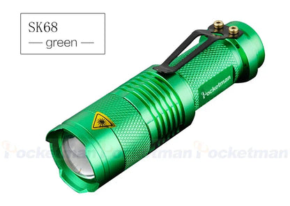 Portable Mini Q5 LED Flashlight Tactical Lamp LED Flashlight Adjustable Focus Zoomable Light for  Hiking Camping Power Outage