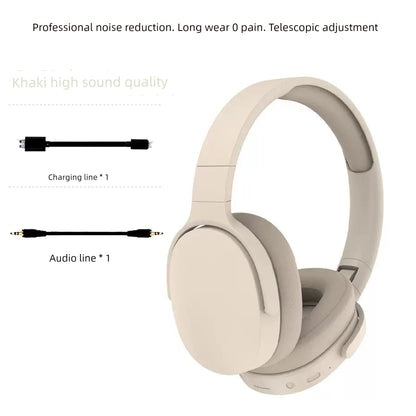 2025 Hot-Selling Headset Wireless Bluetooth Headset Foldable Dry-Reducing Low-Stress Full Ear Bag