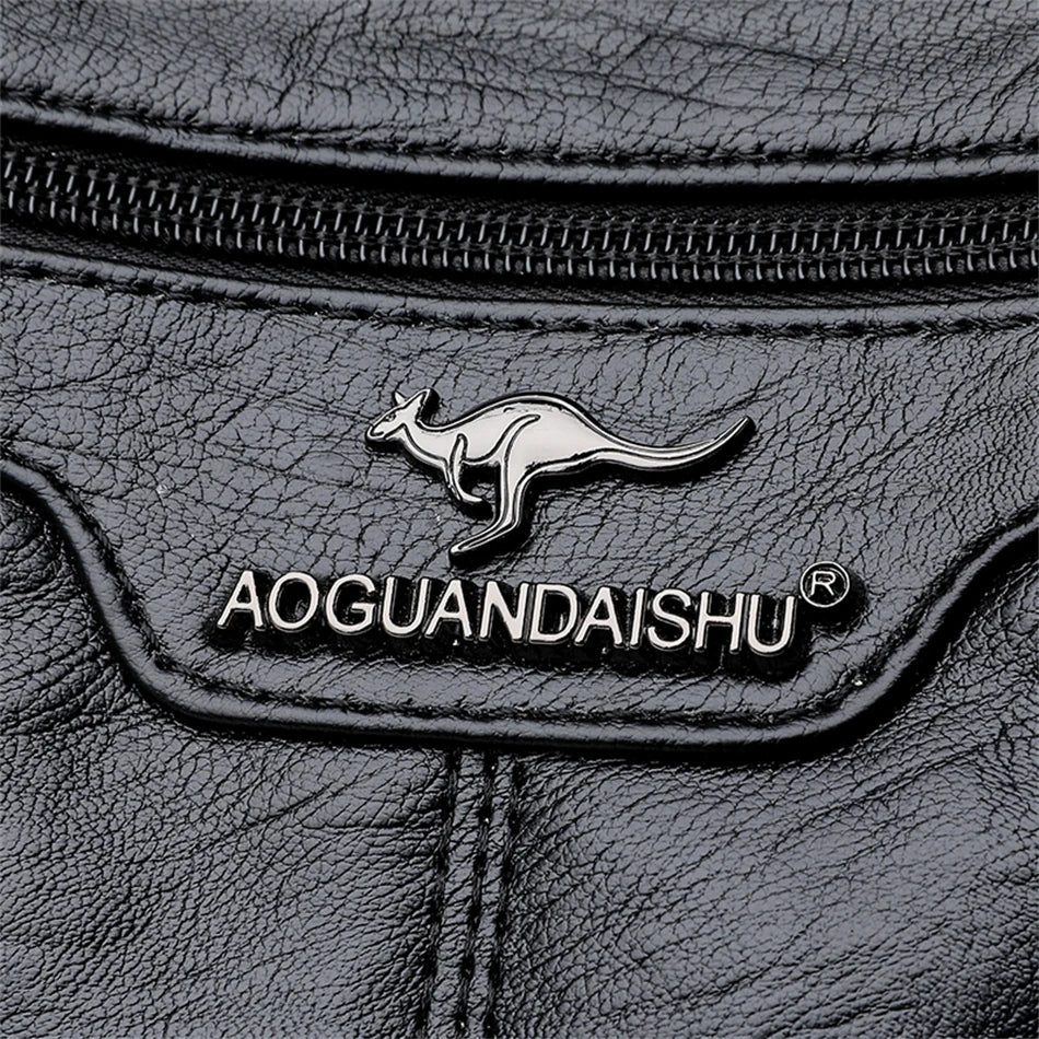 Soft Leather Women Bag Branded Designer Ladies Handbag Purses, Luxury Female Shoulder Bag Large Capacity Crossbody Bags Sac