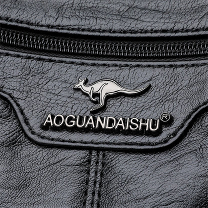 Soft Leather Women Bag Branded Designer Ladies Handbag Purses, Luxury Female Shoulder Bag Large Capacity Crossbody Bags Sac