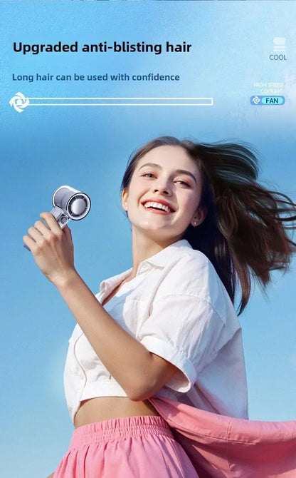 2025 Portable Handheld Fan - 100-Speed Turbo Cooling, 3000mAh Rechargeable, High Wind Outdoor Mini Fan with Adjustable Airflow