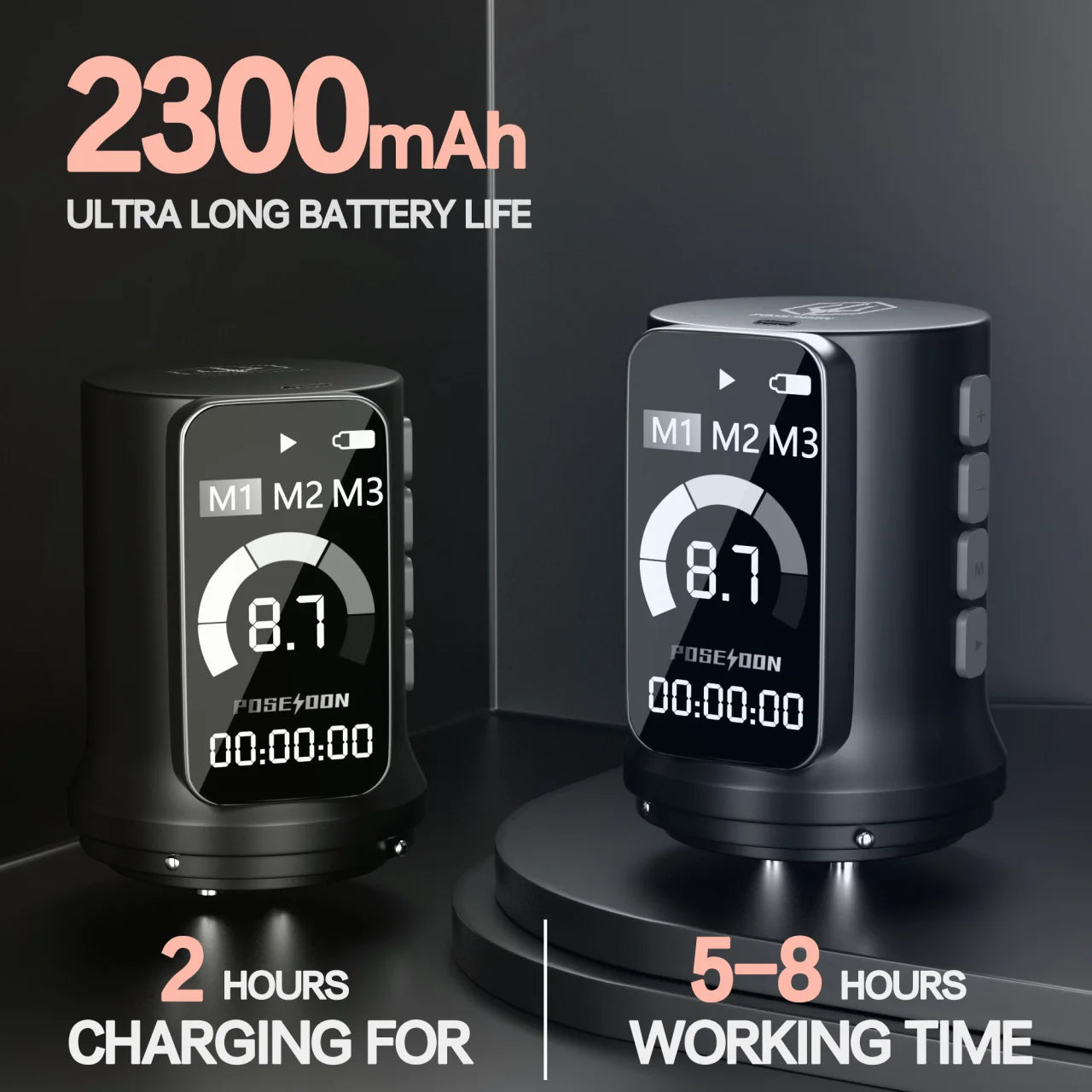 Tattoo Kit POSEIDON New Adjustable Tattoo Pen Kit For Permanent Makeup Tattoo Machine Kit Hot Sale Wireless Tattoo Gun Kit