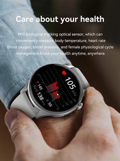 2024 True AMOLED Smart Watch Ladies Screen always Show Time 466*466 HD Health Tracker Voice Calling Smartwatch Women For Xiaomi