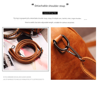 Fashion Large Capacity Shoulder Leather Women Bag
