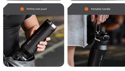 Japanese Style New Vacuum Cup Large Capacity Cold Cup SUS316 Stainless Steel Outdoor Sports  Water Cup Portable Student