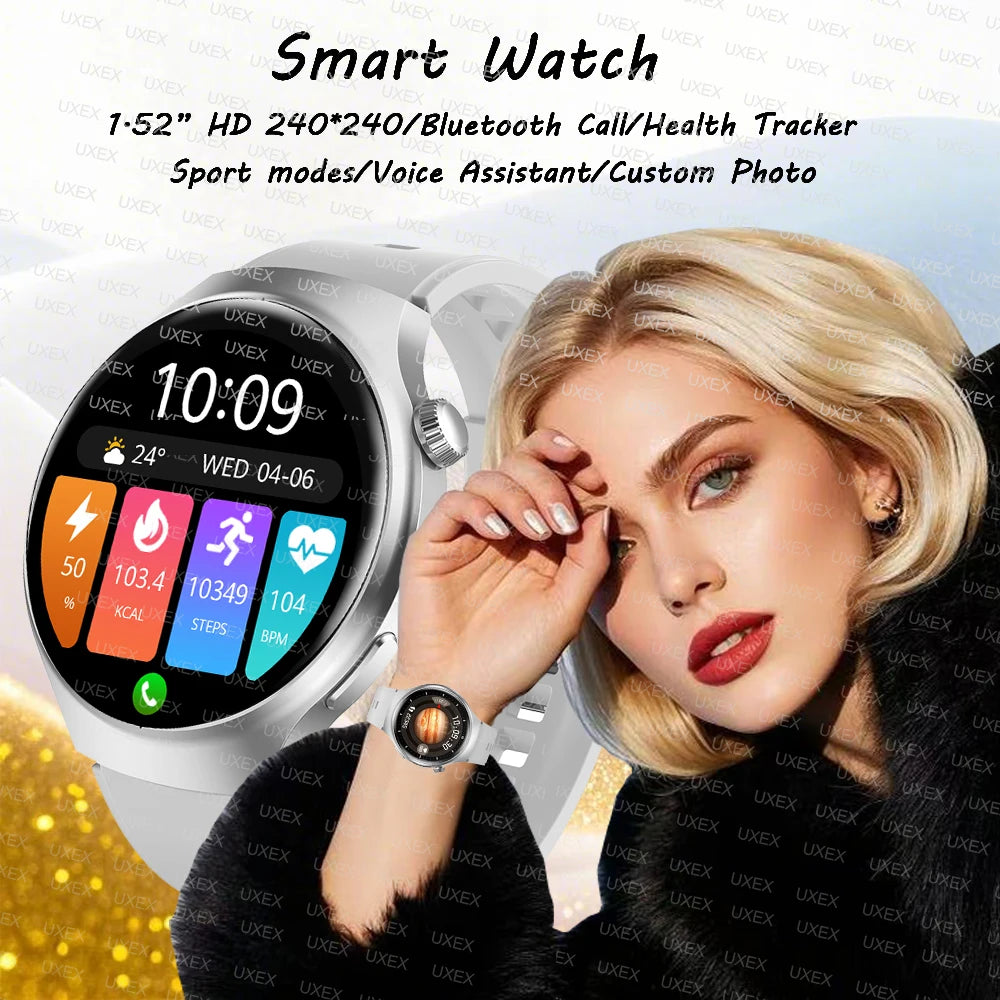 2025 Holiday Gift Smartwatches Masculinos 1.52” HD Wireless Call Health Tracker Custom Photo Watch 4 Women Motion Trajectory New