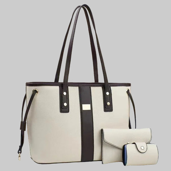 Trend 3Piece Set Women Handbag Purses Luxury Designer Female PU Leather Crossbody Shoulder Bag Large Capacity Casual Tote Bag