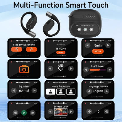 Translation Earphones 164 Languages Instant Voice Real Time Translators Wireless Bluetooth Headphones HiFi Earbuds