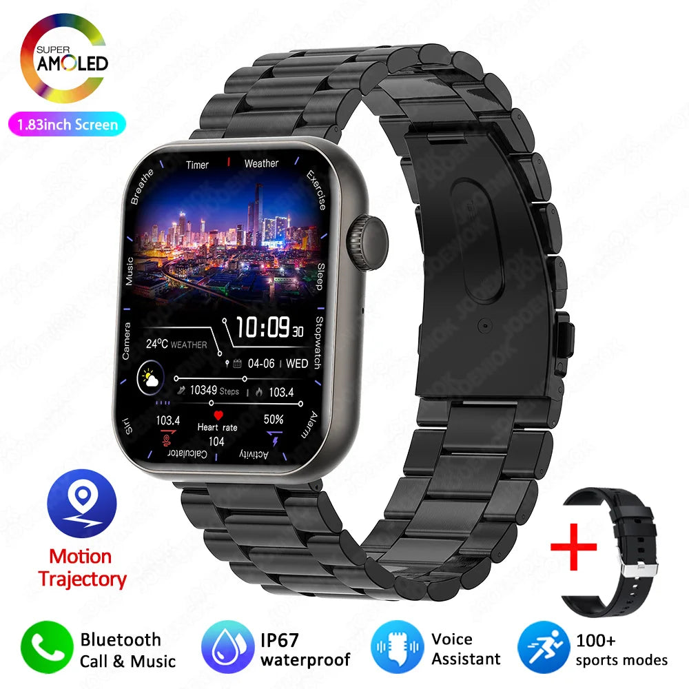 2025 New For XIAOMI Smart Watch Full Touch Screen Bluetooth Call Heart Rate Waterproof Watches Sports Bracelet Smartwatch Women