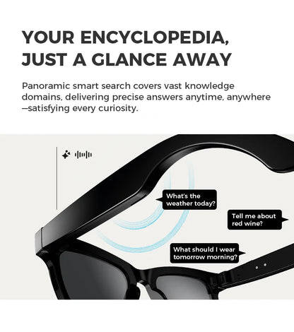 2025 New AI Smart Glasses 8MP HD Camera Sunglasses Photos Video Recorder dual-microphone Anti-blue Smart Waterproof Glasses