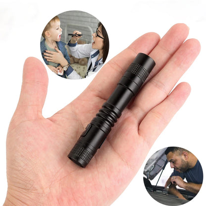 Portable LED Flashlight Strong Light Flashlight Pocket Small Flashlight LED Flashlight Medical Waterproof Pen Torch Light
