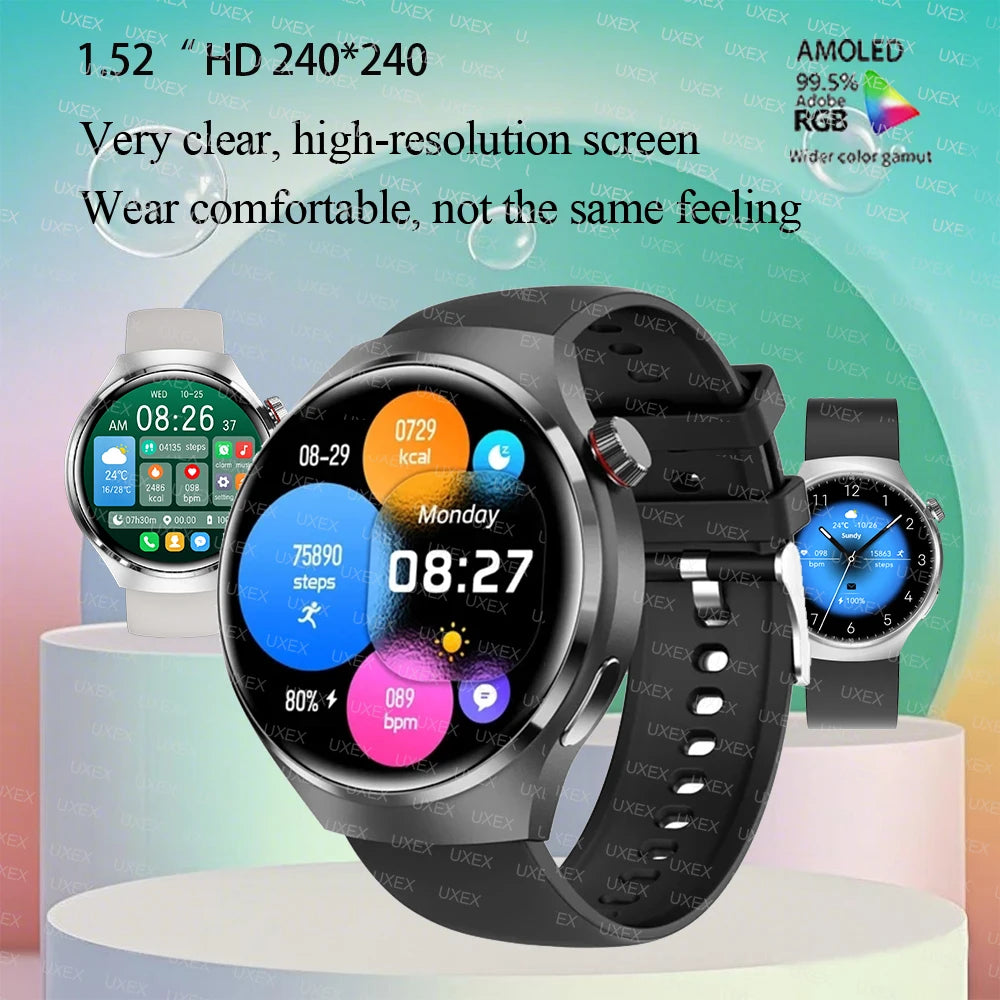 2025 Holiday Gift Smartwatches Masculinos 1.52” HD Wireless Call Health Tracker Custom Photo Watch 4 Women Motion Trajectory New