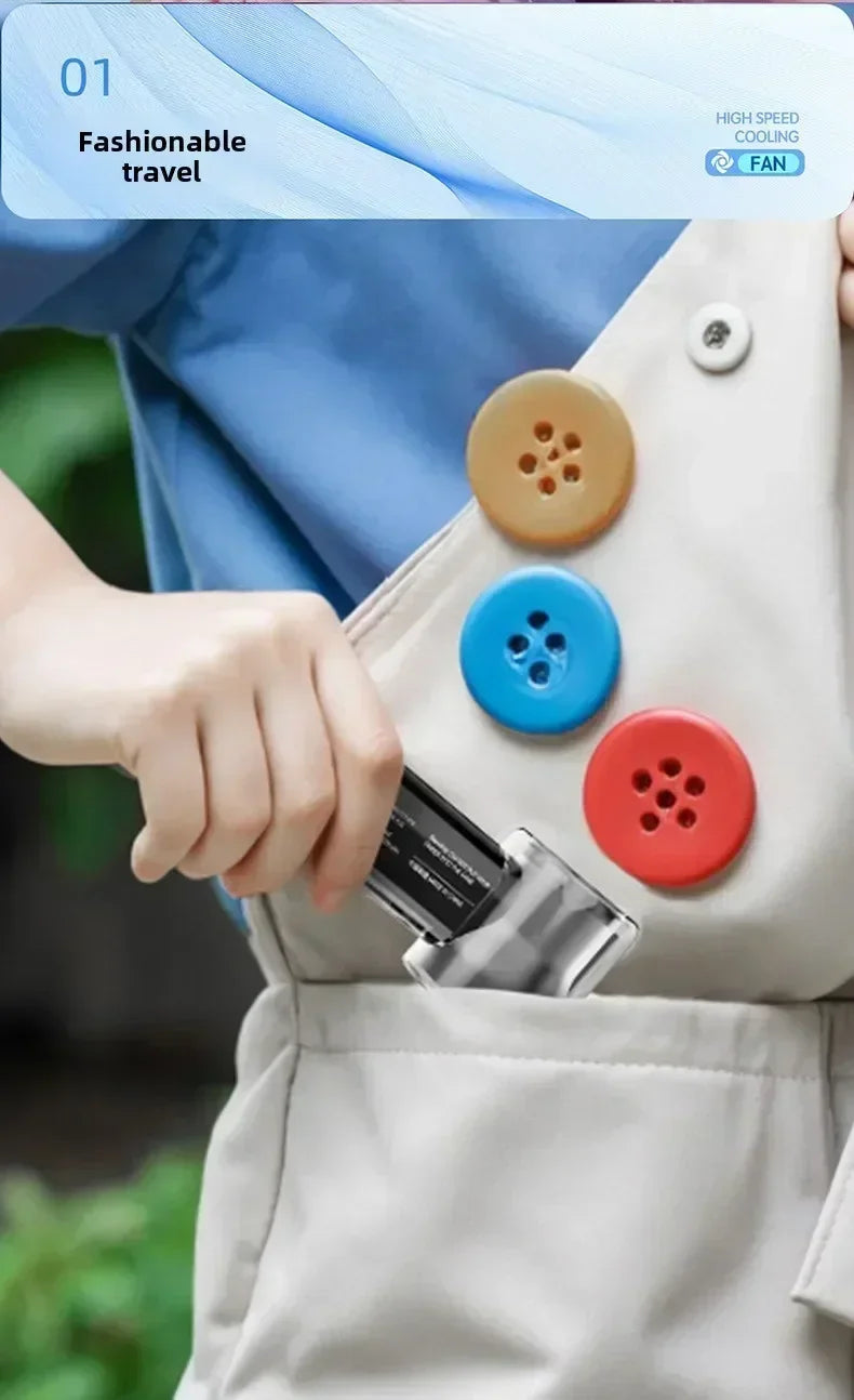 2025 Portable Handheld Fan - 100-Speed Turbo Cooling, 3000mAh Rechargeable, High Wind Outdoor Mini Fan with Adjustable Airflow