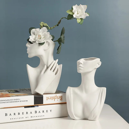 Woman Body Model Vase Nordic Style Ceramic Modern Body Art Vase Home