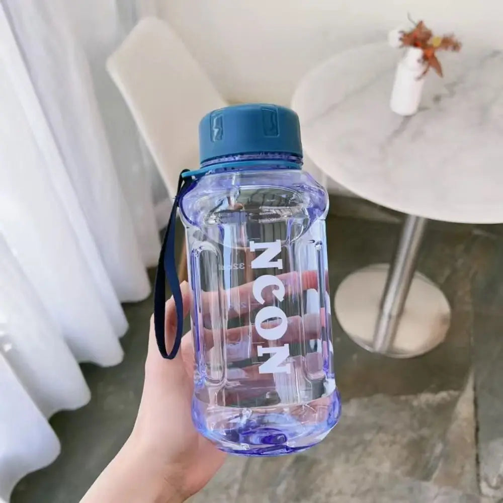 850/1100/1300ml Clear Water Bottle Portable Leakproof Large Capacity Travel Kettle Lightweight Water Jugs