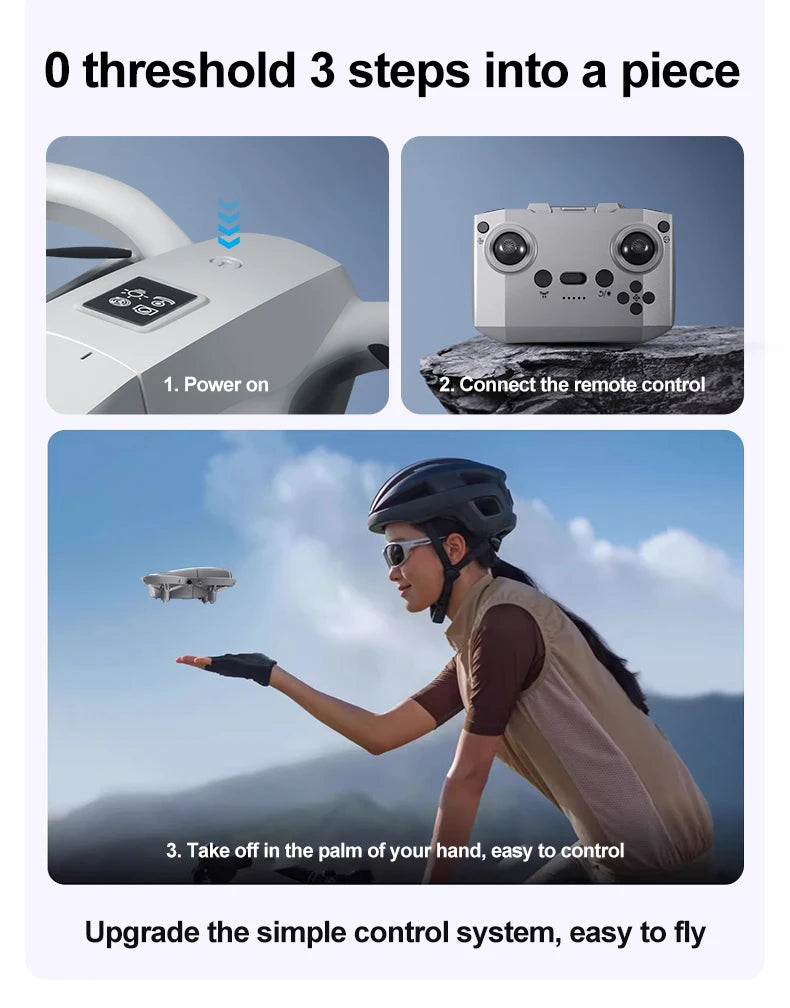 GT3 Drones Mini 8K HD Dual Camera Intelligent Obstacle Avoidances Aerial Photography Flyer Optical Flow Positioning Beginner UAV