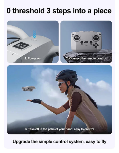 GT3 Drones Mini 8K HD Dual Camera Intelligent Obstacle Avoidances Aerial Photography Flyer Optical Flow Positioning Beginner UAV