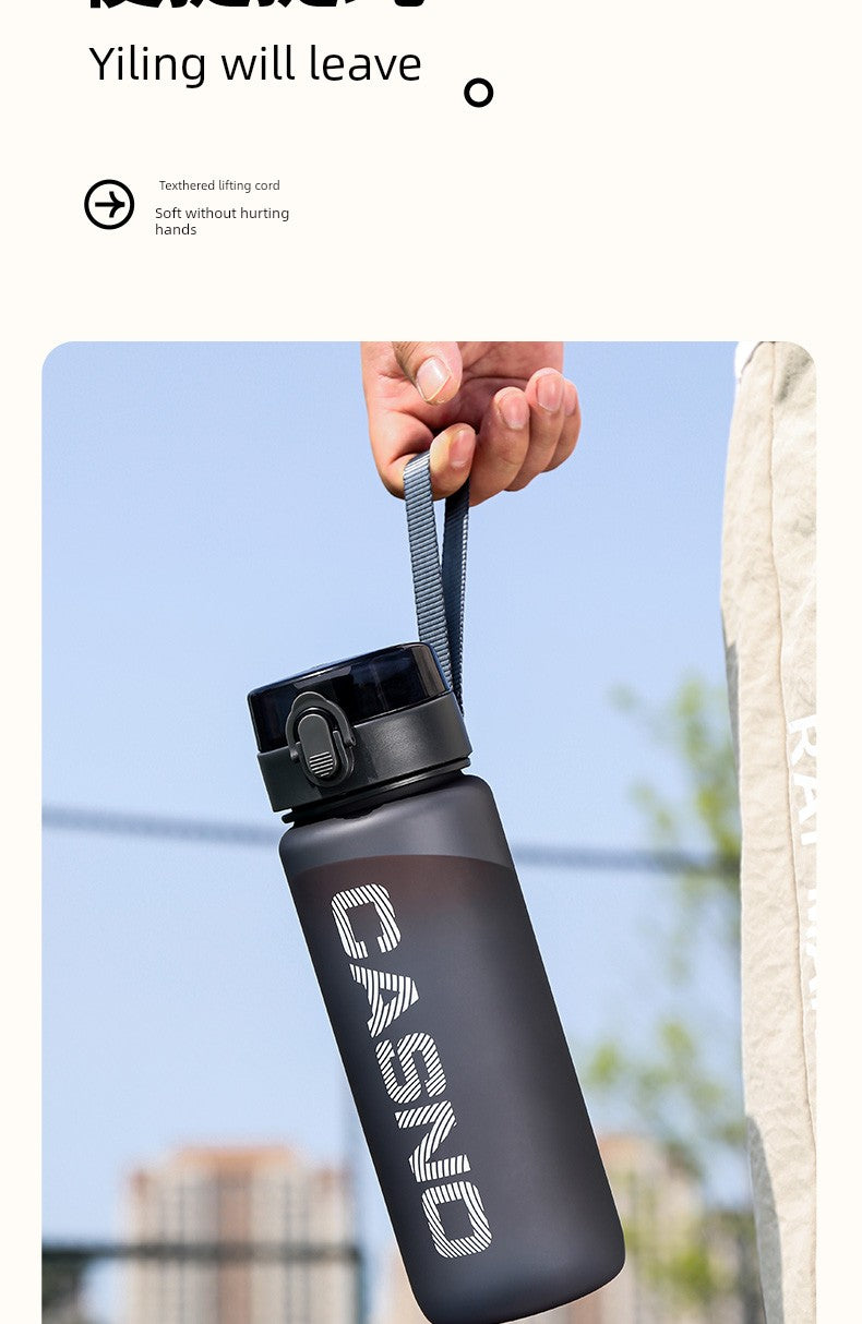 Qifan Sports Cup 2025 New Arrival Men's Summer Portable Anti-Fall Cup Large Capacity High Temperature Resistant Student Plastic Water Kettle