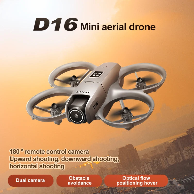 2025 NEW D16 Mini Drone 8K WIFI GPS Professional HD Aerial Photography Remote Control Aircraft HD Dual Camera Quadcopter Toy UAV