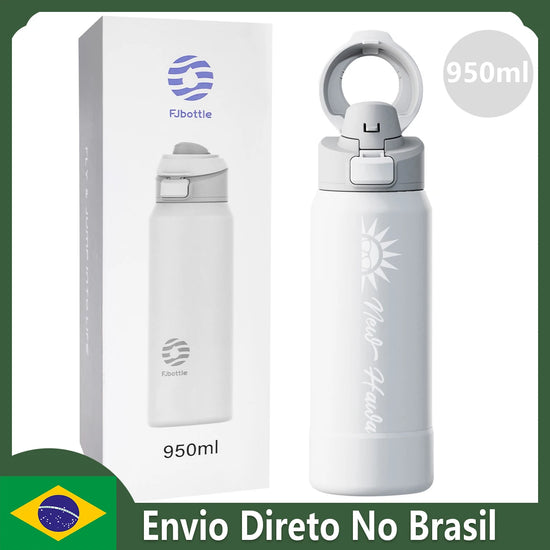 Stainless Steel Thermal Sports Water Bottle with Magnetic Phone Holder 950ml