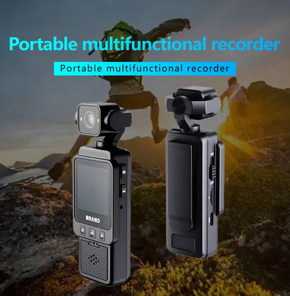 1080P Handheld Sports Pocket Camera HD Display 180° Rotatable WiFi Wireless Video Recorder Built-in Fill Light Motion Camera