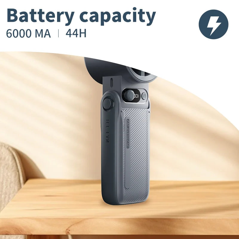 Portable Mini Refrigeration Handheld Fan 199 Speed Stylish Manual Adjustable fan USB rechargeable fan