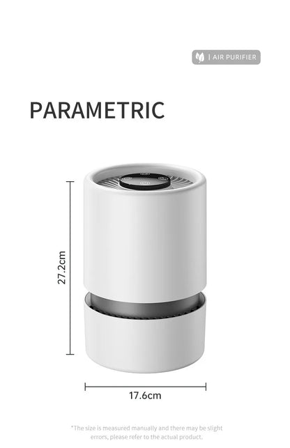Desktop Air Purifier With HEPA Filter Portable Air Cleaner Odor Remover Air Freshener for Bedroom Office Mini Air Purifier PM2.5