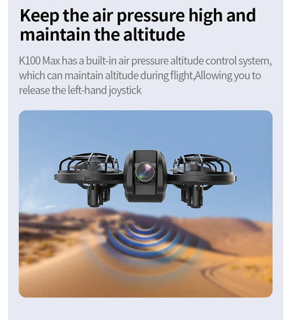 New K100 MAX Drone 8K 5KM Optical Flow Professional HD Dual Camera Obstacle Avoidance Aerial Photography Quadcopter Toys Gifts