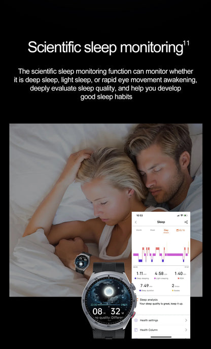 Airbag Smart Watch  2025 New Health watch men Air pump True Accurately Blood Pressure watches Uric Acid Blood Lipids