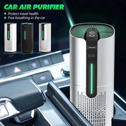 Small Ionic Smoke Absorber Plasma Negative Anion Generator Vehicle Purification Purifier Ionizer Mini Car  Air Cleaner