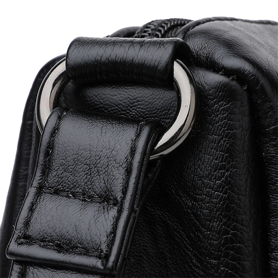Soft Leather Women Bag Branded Designer Ladies Handbag Purses, Luxury Female Shoulder Bag Large Capacity Crossbody Bags Sac