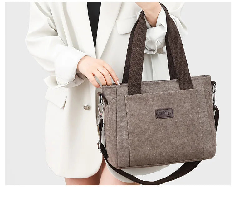 Women Handbags Ladies Canvas Shopping Tote Bag Clutch Female Crossbody Bags