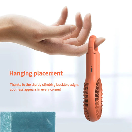 New handheld mini fan, silent high wind USB charging, outdoor hiking, creative gift for graduation season