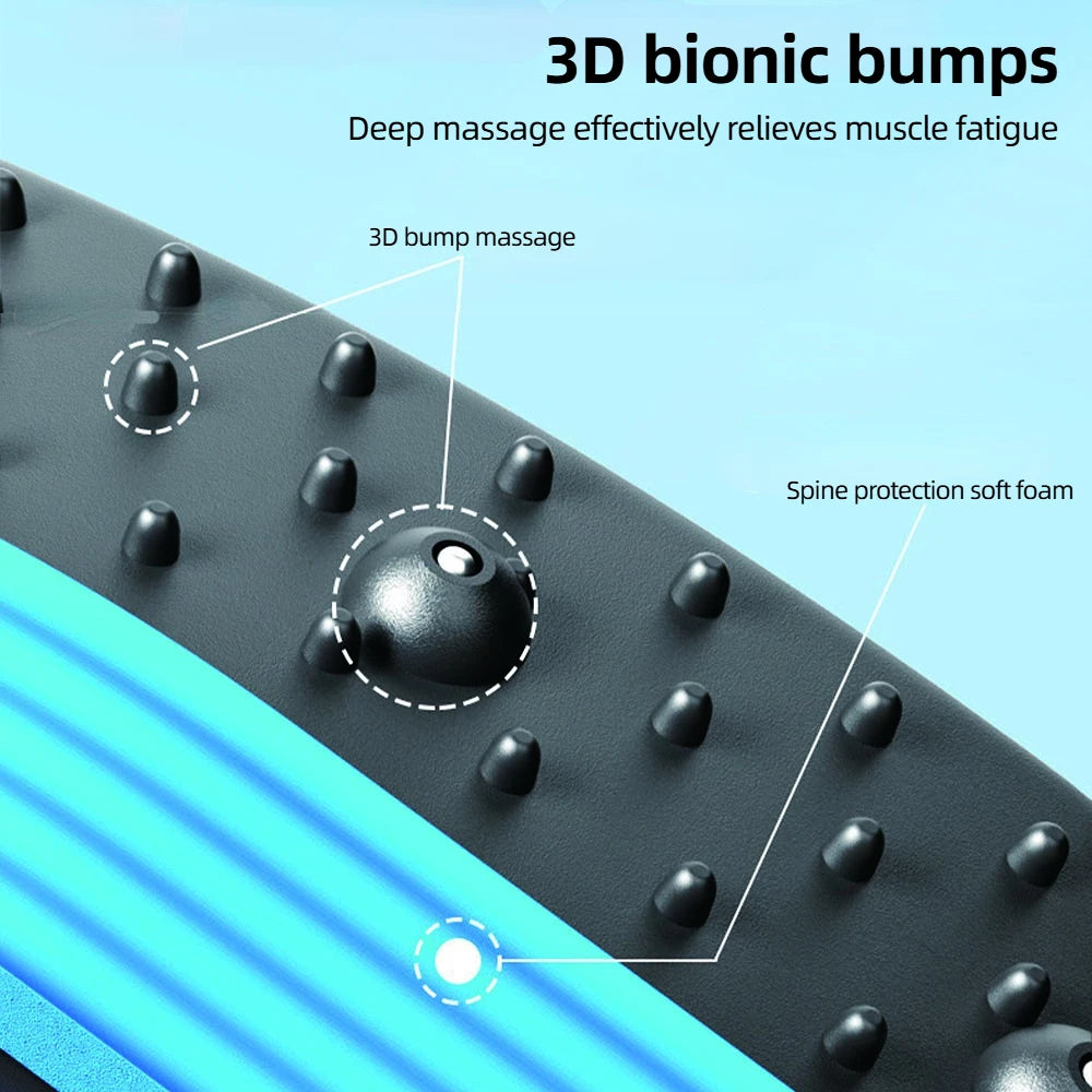 Back Stretcher Multi-Level Adjustable Massager Waist Neck Fitness Lumbar Cervical Spine Cervical Spine Support Massager Lying