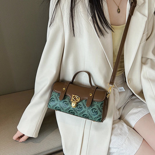Designer Inspired Messenger Bag for Ladies, Waterproof Leather Shoulder Bag, Spacious Handbag Trendy and Functional