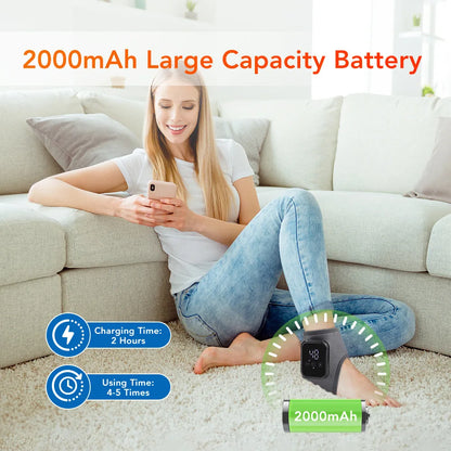 ChiJiaoDr Electric Heating Ankle Care Home Massager Foot Therapy Hot Compress Pain Relief Rehabilitation Protective Equipment