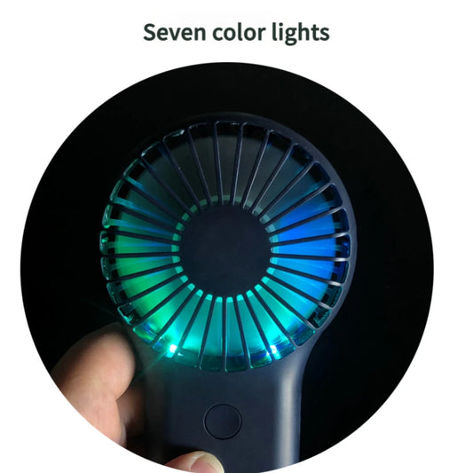 New handheld mini fan, silent high wind USB charging, outdoor hiking, creative gift for graduation season