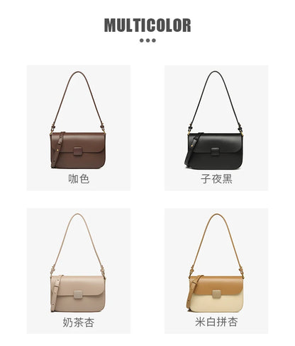 Luxury handbags female crossbody bags Tofu small square shoulder bag, Women bags new fashion 2025 genuine cowhide leather satchel